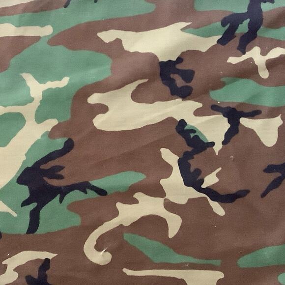 Vintage Military Woodland Ripstop Fabric MTL-23, 65"W x 36"L - Picture 2 of 3